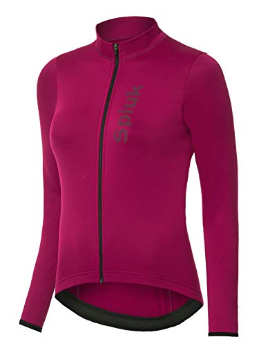 Spiuk Sportline Anatomic Maillot M/L, Mujeres, Burdeos, S