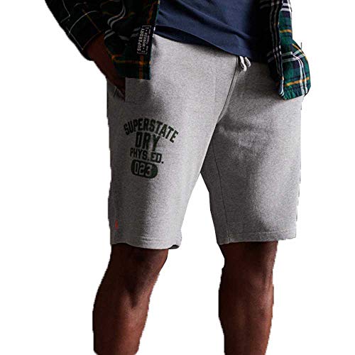 Superdry SUPERSTATE Short Pantalones Cortos, Gris (Grey Marl 07q), S para Hombre