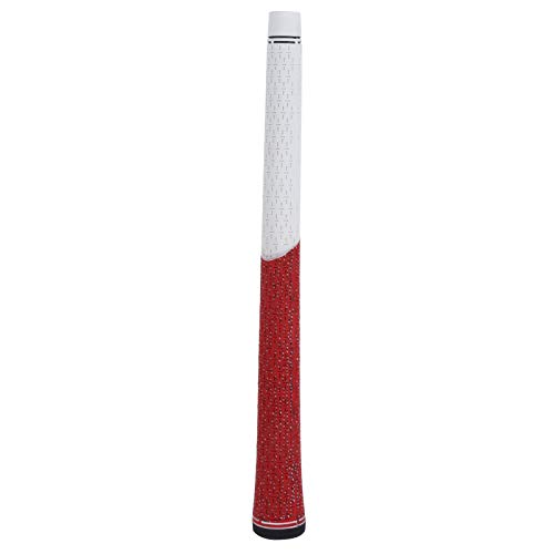 TANKE Mango de goma estándar duradero para palos de golf de 12,5 mm, accesorios antideslizantes de repuesto (blanco/rojo) 12,5 mm
