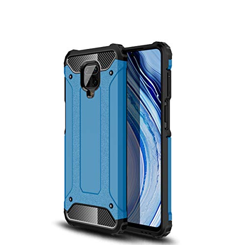 TANYO Funda Adecuado para Xiaomi Redmi Note 9S, Heavy-Duty Anti-Caída Phone Case, Extraíble 2 en 1 a Prueba de Golpes Robusto y Durable Fashion Ultra-Thin Funda Protectora, Azul