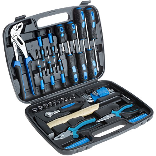 TecTake 402789 Maletín de herramientas con 57 piezas | Completo equipamiento | Maletín resistente y ligero TecTake 402789 Maletín de herramientas con 57 piezas | Completo equipamiento | Maletín resistente y ligero