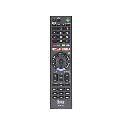 TM Electron TMURC320 Mando a Distancia Universal Compatible con televisores Sony, con Botones de Acceso Directo a Plataformas Digitales (VOD)