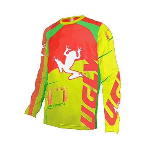 Uglyfrog Hombres Motocross/MTB/Bike/Downhill Jersey Transpirable Shirt Diseños Especiales Ciclismo Maillots V-Cuello o Cuello Redondo