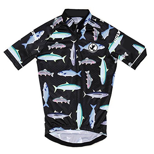 Uglyfrog Jersey de Ciclismo para Hombre Manga Corta Maillots/Camisa de Bicicleta de Montaña MTB Top con Cremallera Bolsillos Reflectantes