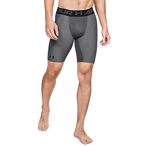 Under Armour Heatgear 2.0 Long Shorts Pantalón De Compresión, Hombre, (Carbon Heather/Black (090), XL