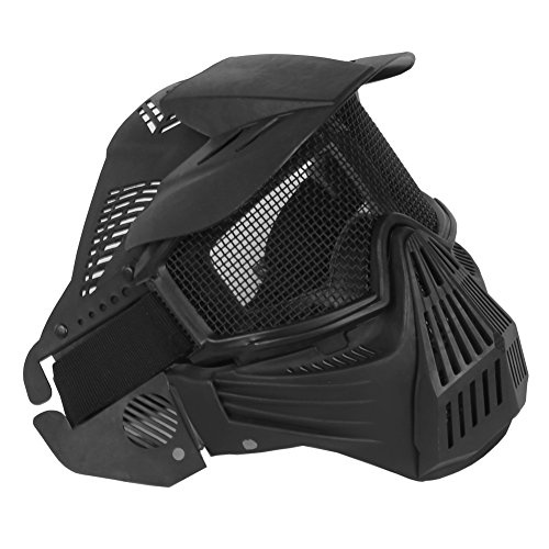 WISEONUS Máscara Airsoft Táctico Protectora del Engranaje Protector de la Malla de la Cara Completa para los Accesorios del Traje de Halloween del Paintball de la protección