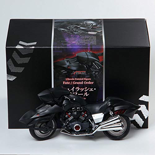 WISHVYQ Fate/Stay Night Altria Pendragon Negro Motocicleta Escultura Coleccionable Muñeca GK Regalo de cumpleaños PVC Material Material Anime Figure Model Boxed Toys Regalos
