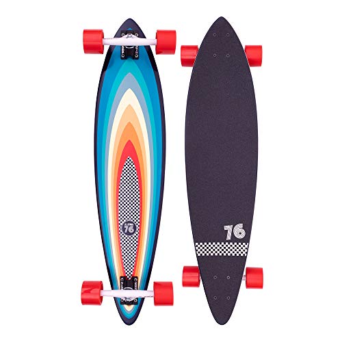 Z-Flex Surf-a-gogo Pintail Longboard, Adultos Unisex, Multi (Multicolor), 38 IN