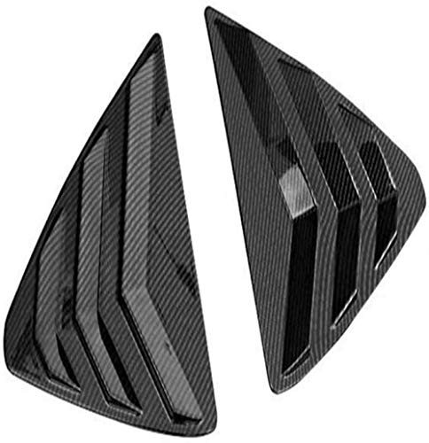ZHAOOP Cubierta de Ventana Triangular Trasera de Coche    Fit, para Mazda Cx-5 2017 2018 2019 - Carbon_Fiber_Style