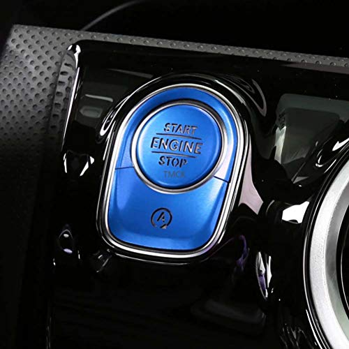 3 uds, Pegatinas de Cubierta de Anillo de botón de Arranque y Parada de Motor de Coche de aleación de Metal para Mercedes Benz CLA Clase C118 CLA250 220d B Clase W247 B200 2019 2020