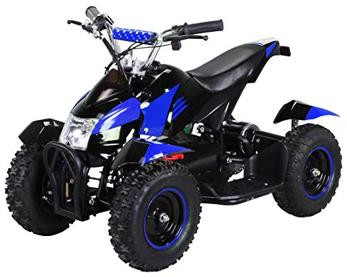 Actionbikes Motors Mini Eléctrico Niños ATV Cobra 800 Vatios Pocket Quad - Azul