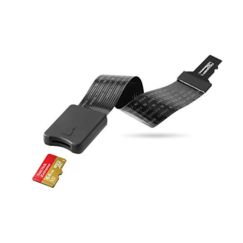 AEIVE Adaptador de cable de extensión de tarjeta micro SD a Micro SD, lector de tarjetas de memoria TF para impresora SanDisk MicroSDHC/Monoprice Mini 3D/Anet A8 3D, impresora/Raspberry Pi/GPS/TV