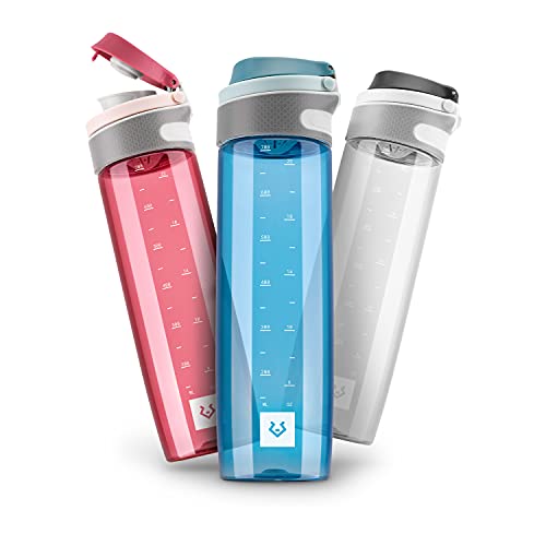 Alphatrail Botella Agua Tritan Jay 750ml Azul 100% Prueba de Fugas I sin BPA & Ecológicamente I Seguro Lavavajillas I para una hidratación óptima en la Vida Diaria