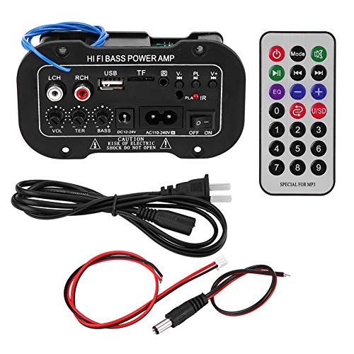 Amplificador de potencia Bluetooth, amplificador digital Bluetooth para coche de 5 pulgadas, amplificador de audio estéreo de alta fidelidad, bajo, amplificador de sonido estéreo de alta fidelidad uni Amplificador de potencia Bluetooth, amplificador digital Bluetooth para coche de 5 pulgadas, amplificador de audio estéreo de alta fidelidad, bajo, amplificador de sonido estéreo de alta fidelidad uni
