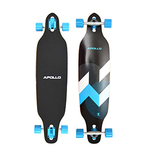 Apollo Longboard SUVA Special Edition Tabla Completa con rodamiento de Bolas High Speed ABEC Incl. Skate T-Tool, Drop Through Freeride Skate Cruiser Boards