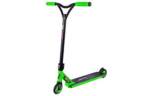 BESTIAL WOLF Booster B18, Scooter Pro, Manillar Negro y Tabla Color (Green)