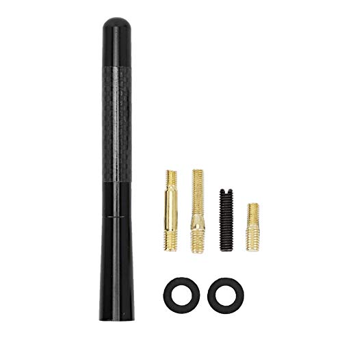 Biuzii Antena de Coche, Antena de Radio de Techo de Coche Universal de 4,7 Pulgadas, decoración Adecuada para Mini Cooper S JCW R55 R56 R57 R60, Antena Negra