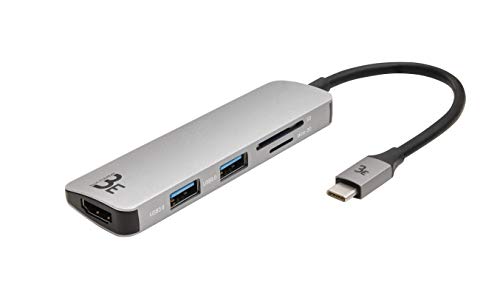 BlueElement - Mini Dock USB-C - HUB 5 en 1 Tipo C Multifunción HDMI | USB-A | SD & Micro SD - Transferencia 5 Gbits | Compatible con HDMI 4K | Ultra Slim | Compatible con Mac, PC, Android