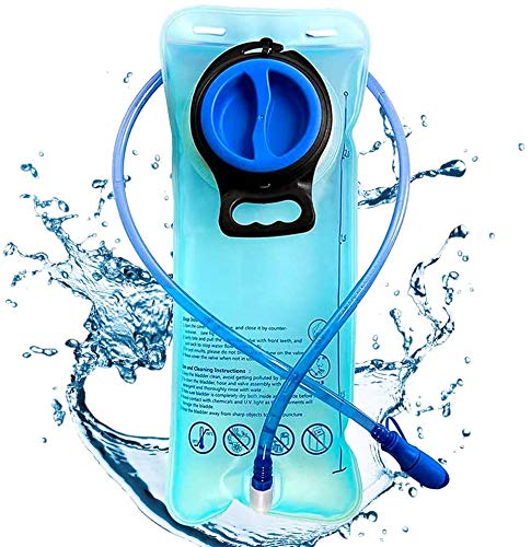 Bolsa de hidratación,Bolsa de hidratación de 2 litros, Mochila Hidratación Portátil,para Ciclismo, Senderismo, Carrera, Escalada, Camping (Azul)
