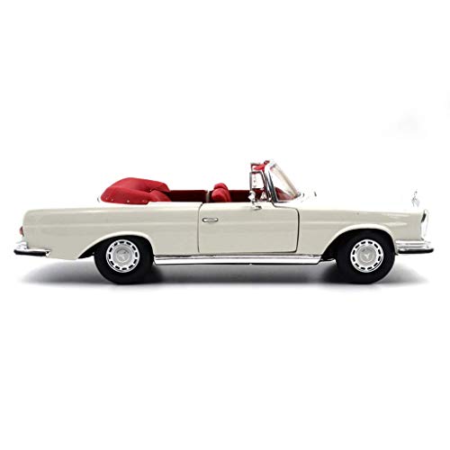Boutique Model - LJW -Toy 1:18 Mercedes 280SE 1967 Convertible Classic Car Coche Modelo de Coche (Color: Blanco) | Código de Productos básicos: LJW-391 (Color : White)