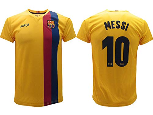 Camiseta Messi 2020 Barcelona oficial Away 2019 2020 en blíster de la divisa de Barcelona 10 niño niño adulto amarillo, amarillo, S Camiseta Messi 2020 Barcelona oficial Away 2019 2020 en blíster de la divisa de Barcelona 10 niño niño adulto amarillo, amarillo, S