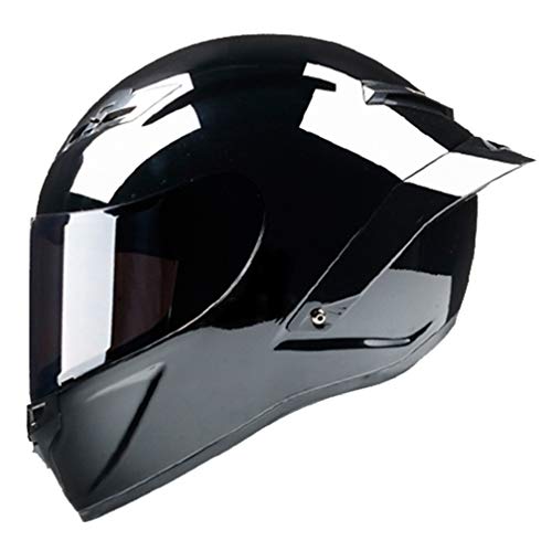 Cascos de Moto de Cara Completa para Adultos Casco de Moto de Carretera de Doble Lente Modular Casco Anti Choque Descenso Motocross Racing Protección de Seguridad Gorras
