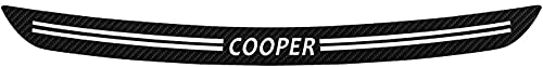 Coche Fibra Carbono Protección para parachoques para BMW Mini Cooper S JCW R56 Cabrio R57, ​Puerta Anti RasguñOs Recorte Maletero Coche Protector Umbral.
