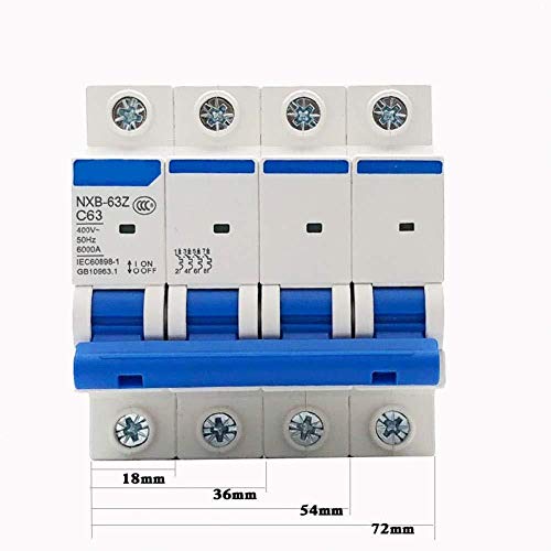 Disyuntor doméstico Línea interruptor de circuito mini interruptor NXB-63 DZ47 1P 2P 3P 4P 1A - 63A Casa MCB con pantalla-3_6a-10 A_uno