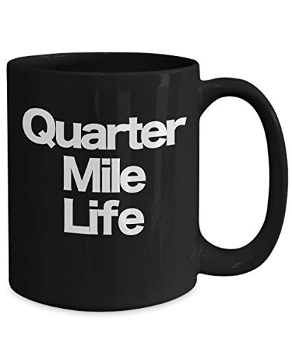 DKISEE Drag Race Taza de café negro regalo para conductores corredores grasa mono en el cuarto de milla vida 11 oz DKISEE Drag Race Taza de café negro regalo para conductores corredores grasa mono en el cuarto de milla vida 11 oz