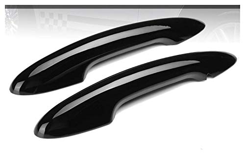Donghaibaihuopu 2 PCS Cubierta de manija de Puerta Ajuste para BMW FIT FOR Mini para Cooper S JCW 2014 en F56 F57 Gloss AUTOMO AUTOMÁTICO Piezas DE Puertas DE PUERA Negra TIR (Color : Black)