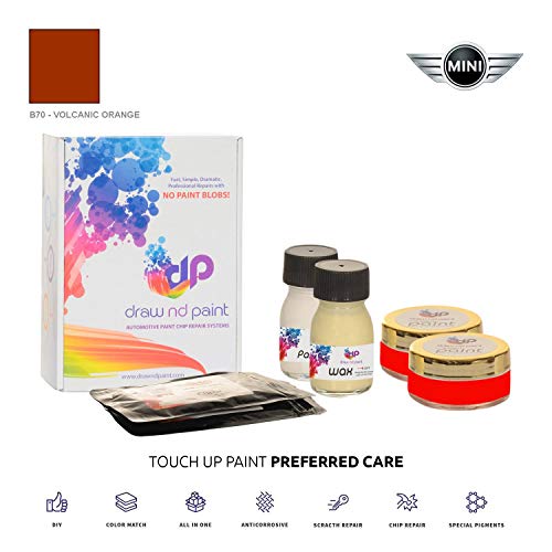 DrawndPaint for/Mini Cooper S Seven/Volcanic Orange - B70 / Touch-UP Paint System Exact-Match/Preferred Care