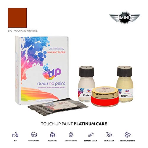 DrawndPaint for/Mini Cooper SD Coupe/Volcanic Orange - B70 / Touch-UP Paint System Exact-Match/Platinum Care