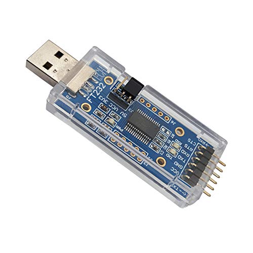 DSD TECH Adaptador Serie USB a TTL con chip FTDI FT232RL, Compatible con Windows 10, 8, 7 y Mac OS X.