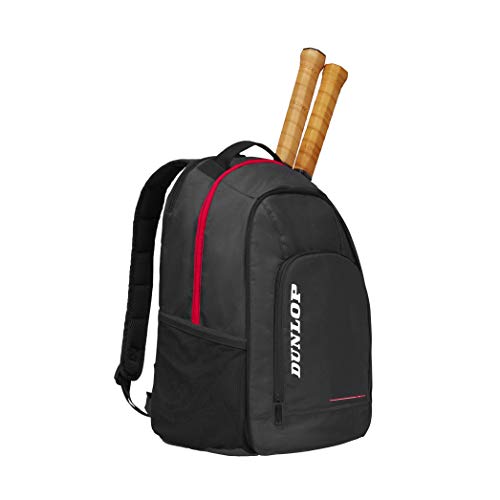 Dunlop D TAC CX Team Backpack BLK/Red - Mochila de Tenis para Adulto, Unisex, Color Negro, Rojo, Talla única