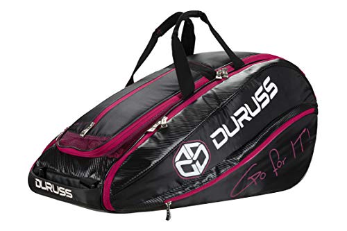 Duruss Paletero Raquetero Scampini con Aislante Térmico Pádel, Adultos Unisex, Pink/Black, Talla Única