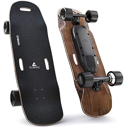 Elwing Boards - Monopatin Eléctrico Adulto Modular - Skateboard Powerkit Nimbus Sport - Doble Motor 38Km/h - Batería Larga duración 30 Km - IP65 a Prueba de Agua y Polvo - Diseñado en Francia