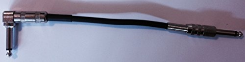 F4 sólida Patch Cable 20 cm Con conector de metal/6,3 mm jack mono/1 x recto, 1 x ángulo