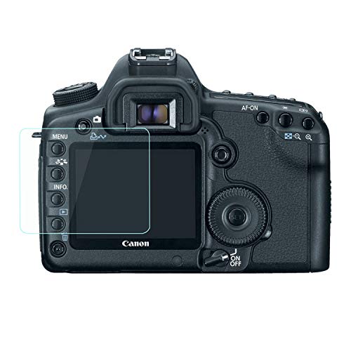 Fiimi - protector de pantalla LCD de cristal templado para Canon EOS 5D, Mark II cámara réflex digital 5DM2, Dureza 9H, 0,3 mm de espesor, fabricado en cristal