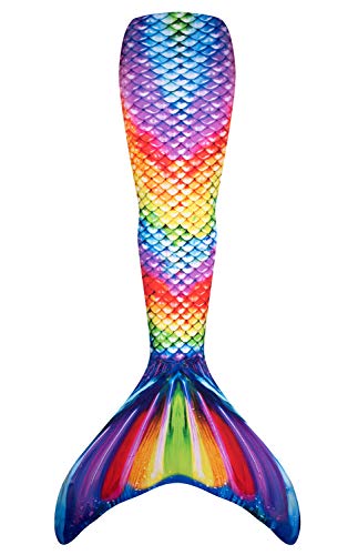 Fin Fun RTLX-RRF-AL-MF - Aletas de Sirena (Talla L / 48-50, para Adultos, Rainbow Reef), Multicolor