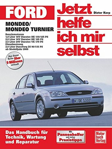 Ford Mondeo / Ford Turnier ab Modelljahr 2000. Jetzt helfe ich mir selbst: Benzin-Motoren: 1,8 l 16V Duratec HE (110/125 PS); 2.0 l 16V Duratec HE ... 2,0 l Dura Torq DI (90/115 PS): 226
