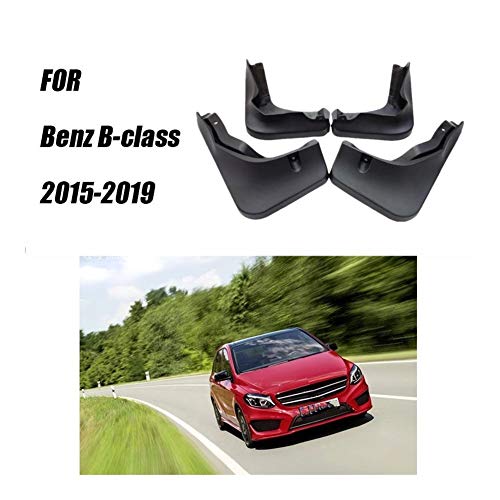 FSXF Coche Guardabarros Delantero Trasero Paneling Mudflaps para Mercedes Benz Clase B B180 B200 B260 W245 W246 2009-2019 Faldillas Antibarro (Talla : B Class w246 2015-2019)