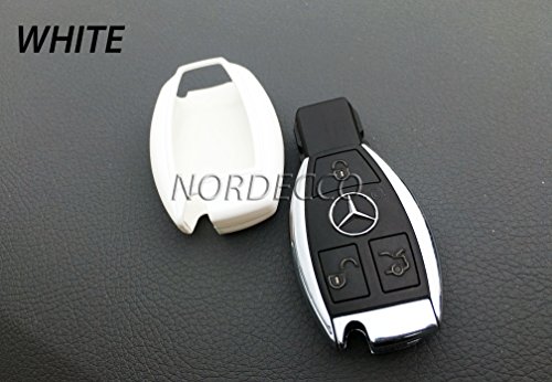 Funda para llaves de coche, fabricada con ABS de alta calidad, brillante, para llaves de Mercedes Benz de 2/3 botones clase A AMG, B C E G S Viano Sprinter
