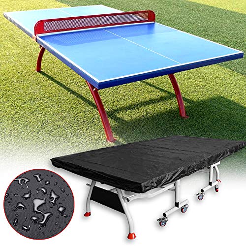 Funda para mesa de ping pong, impermeable, transpirable, de poliéster, para mesa de ping pong, plegable, para interior y exterior, a prueba de polvo, resistente al sol