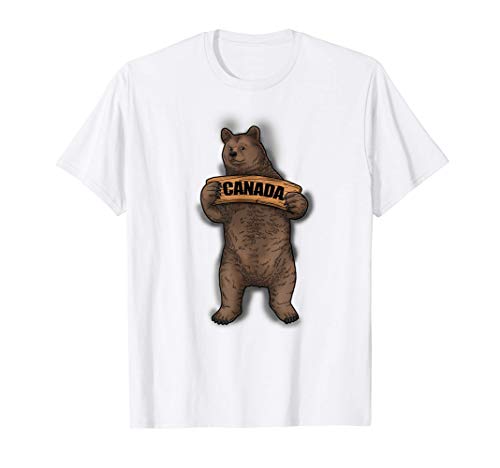 Grizzly Bear Canada Gift Mujeres Canada Souvenir Grizzly Camiseta