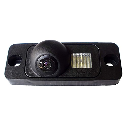 HD 720p Backup Cámara de aparcamiento reversa para monitores universales (RCA) (Color: Negro) para Mercedes Benz Clase M Klasse W164 W163 Clase S Klasse W220
