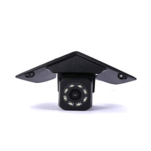 HDMEU Vehicle-Specific Car Front View Logo Embedded Camera with Waterproof IP67 Wide Degree, for Mercedes Benz Vito Viano A B CLA GLA GLC CLK GLK CLS CL GL SLK SL SLR SLS G R AMG (QS01168-8LED)