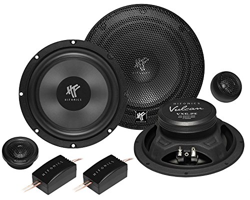 Hifonics VX6.2E - Altavoz (400 W, 16,5 cm, incluye kit de instalación para Mercedes CLK A209 Cabrio 03-03/10)