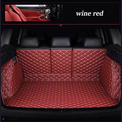 HIZH Alfombrillas para Maletero Custom, Alfombrilla para Maletero, para Mercedes Benz G Class W460 W461 W463 AMG G55 G6, Alfombrilla de Cuero Personalizada para Maletero, Accesorios Interiores, Rojo