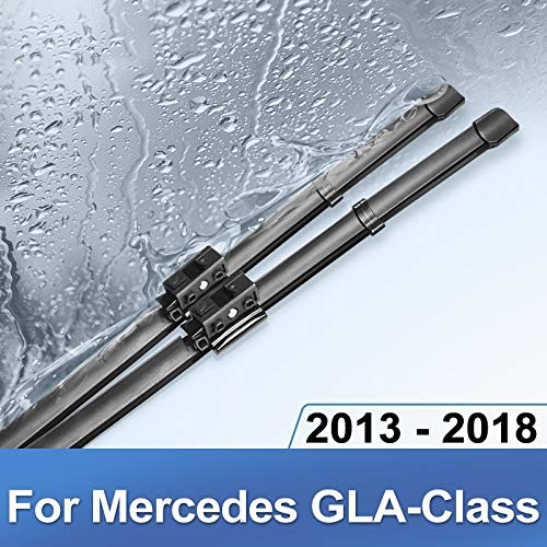 JJJJD Limpiaparabrisas Cuchillas for Mercedes Benz Clase GLA X156 Fit Pinch Tab Armas GLA 180 200 220 250 45 CDI 4Matic (Color : 2013 2015, Item Length : Front Wipers Only)