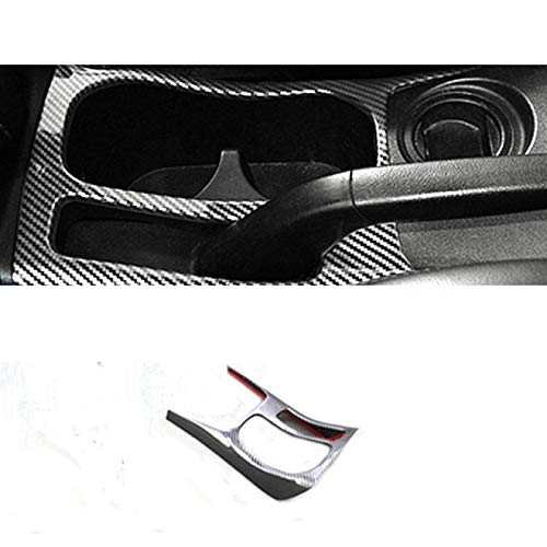 JJyuiop Cubierta de decoración Interior de Grano de Fibra de Carbono ABS de 1 Lote, para Accesorios de Coche Mitsubishi ASX 2013-2018